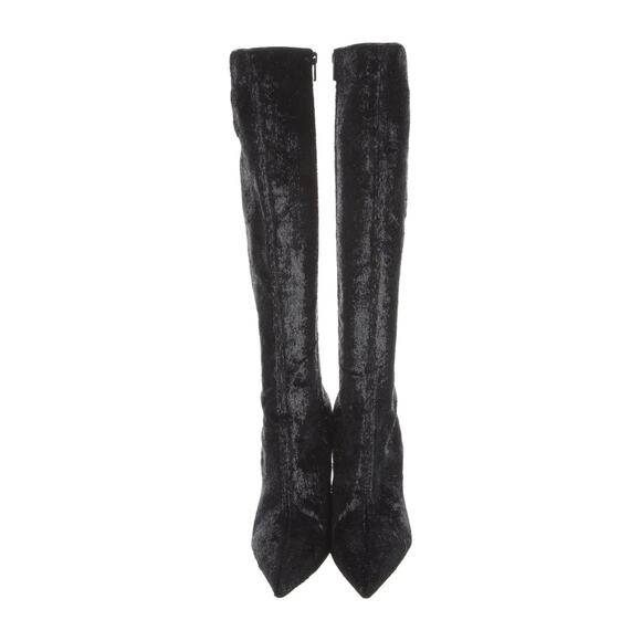 Christian Louboutin Black glitter kneehigh boots 40 sz - Picture 3 of 5